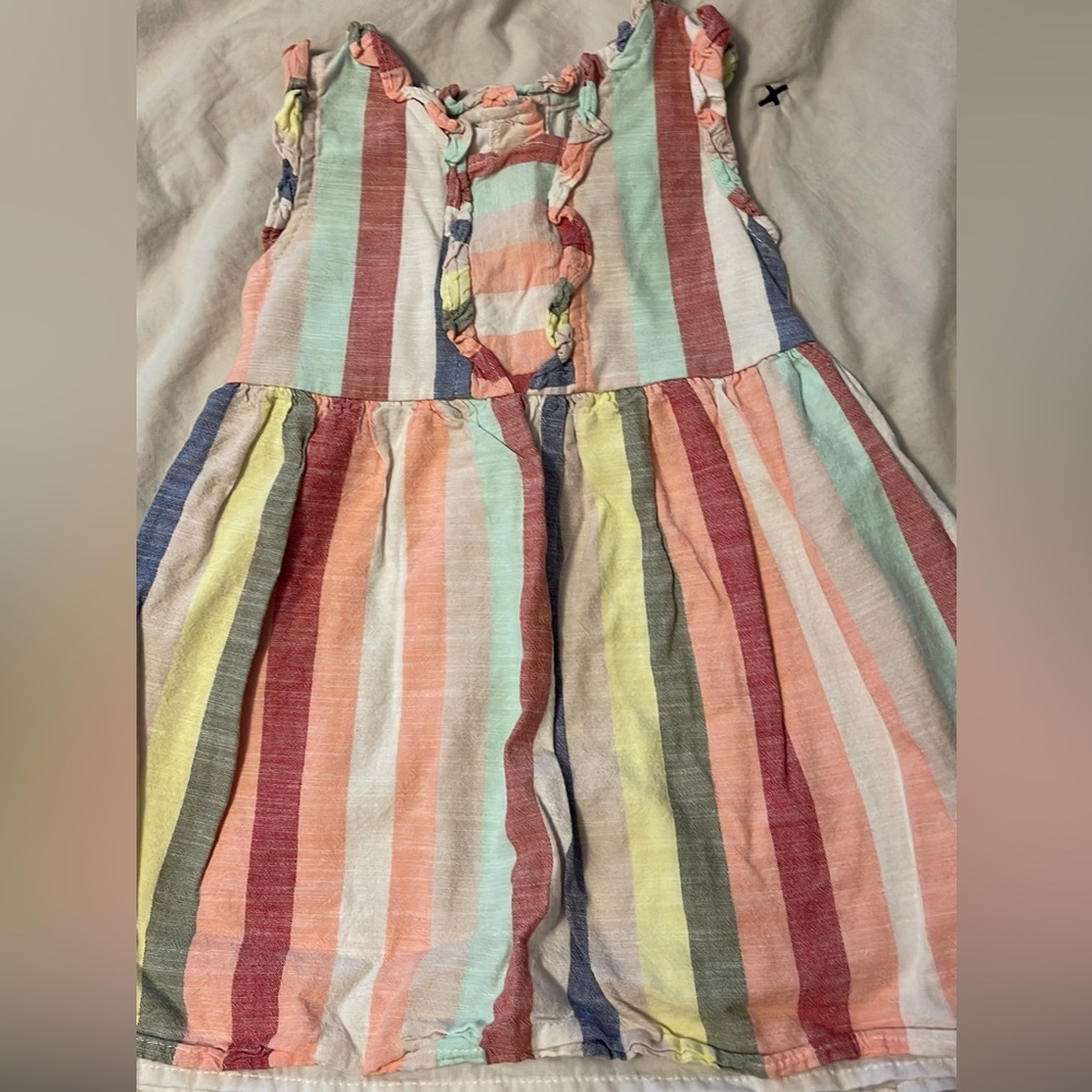 Baby girls tank top ruffle dress